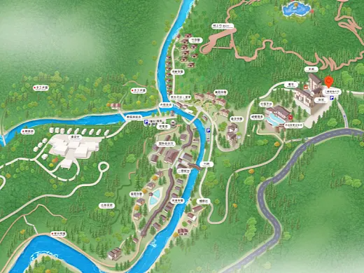 清镇结合景区手绘地图智慧导览和720全景技术，可以让景区更加“动”起来，为游客提供更加身临其境的导览体验。